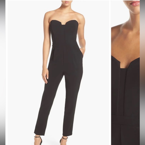 Adelyn Rae strapless sweetheart jumpsuit - Picture 4 of 8